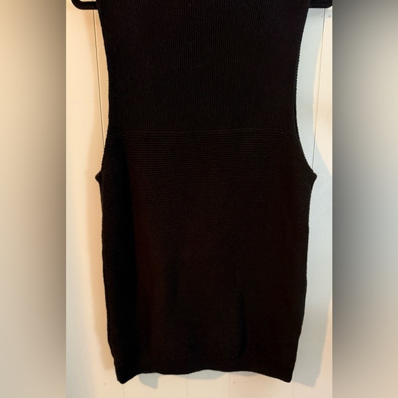 FREE PEOPLE MARY JANE MINI SWEATER DRESS BLACK, Size S - Picture 10 of 14